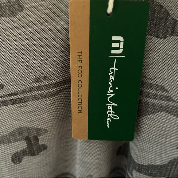 NWT Travis Mathew Beachside Stealth Golf Polo Heather Gray Small Eco Collection - Picture 4 of 13